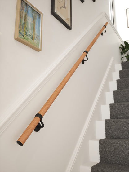 Stoneleigh Red Oak Straight Flight Handrail