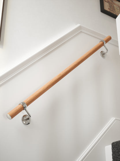 Stoneleigh Red Oak Straight Flight Handrail