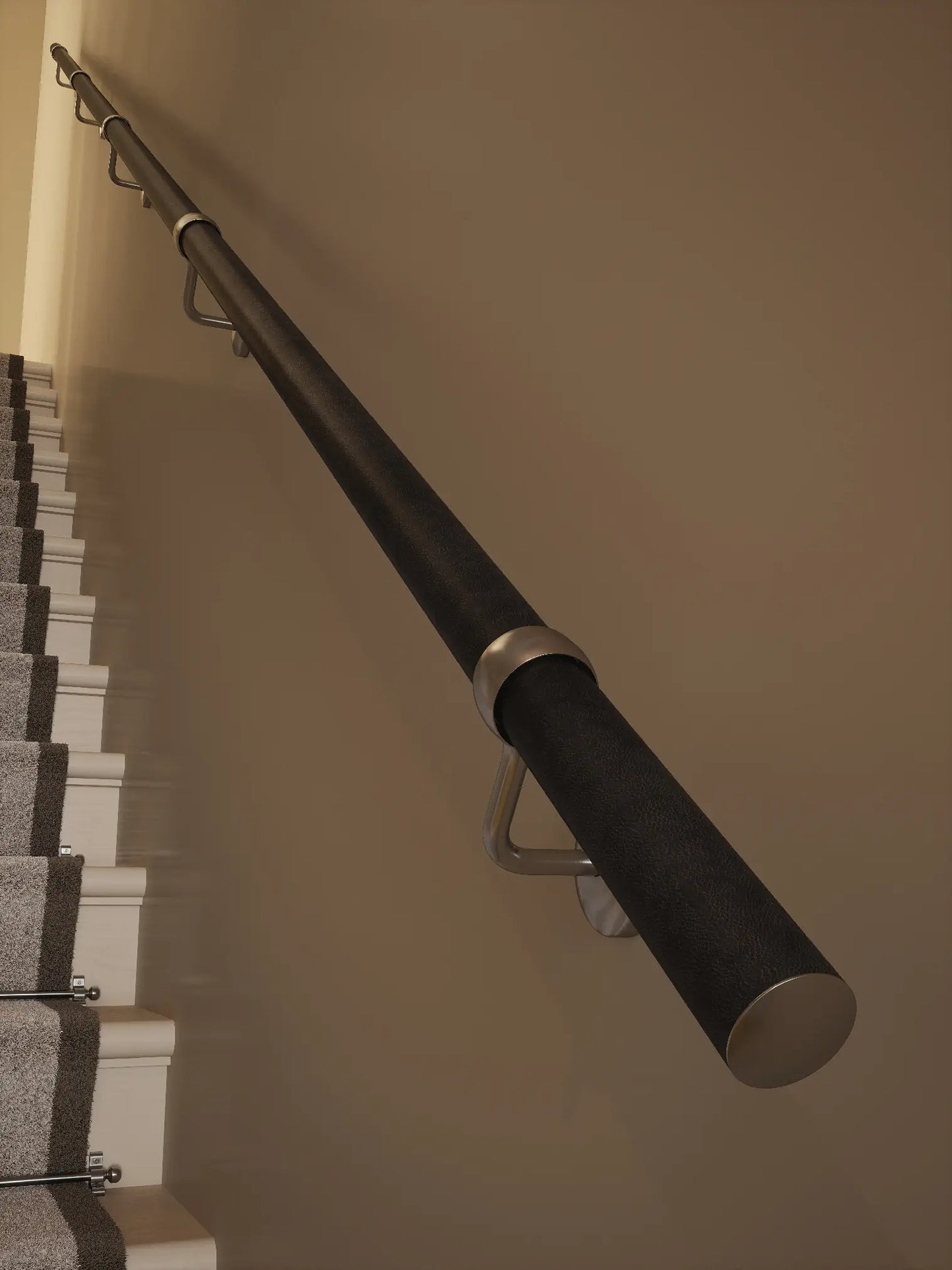 Enville Charcoal Straight Flight Handrail