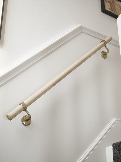 Ryton Teak Straight Flight Handrail