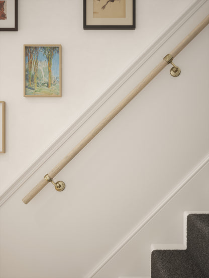 Stoneleigh Red Oak Straight Flight Handrail