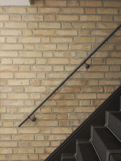 Luddington Textured Grey Straight Flight Handrail