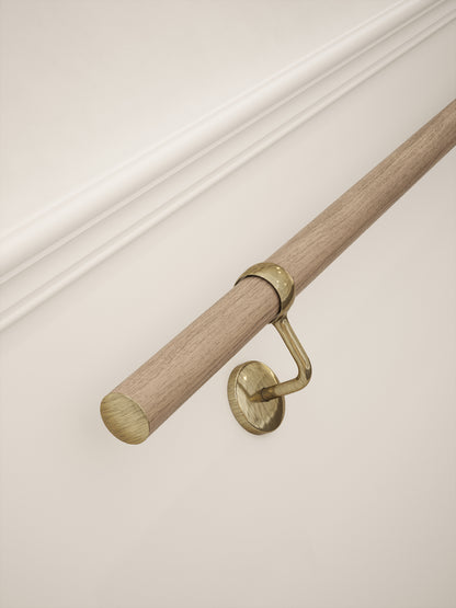 Oversley Walnut Straight Flight Handrail