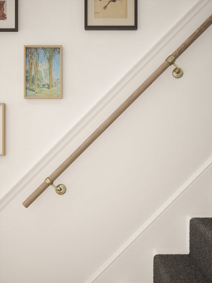 Oversley Walnut Straight Flight Handrail