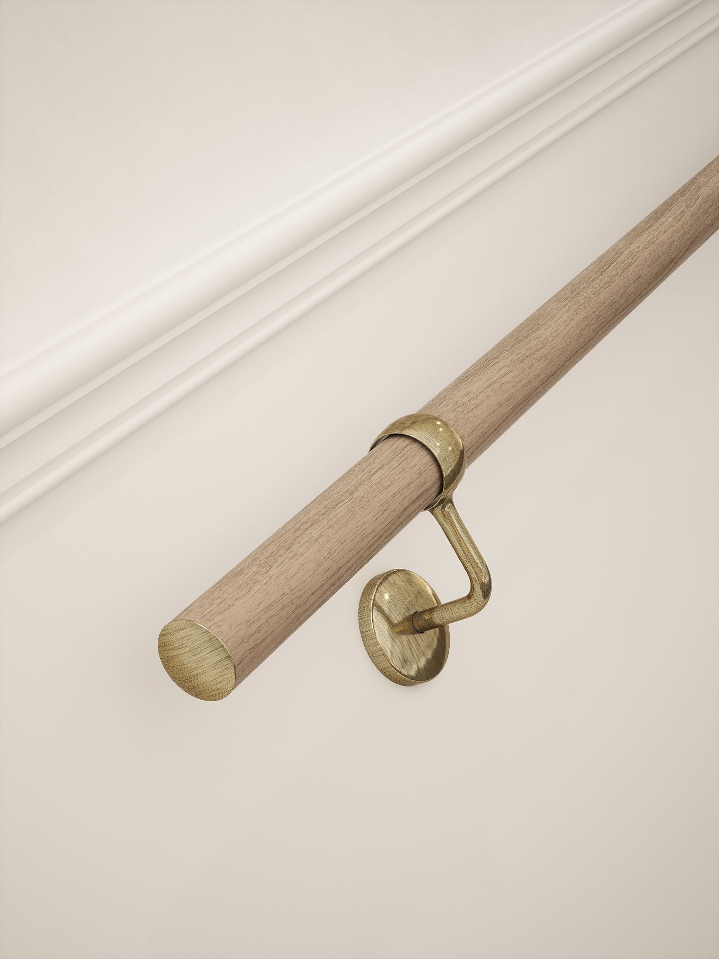 Oversley Walnut Straight Flight Handrail