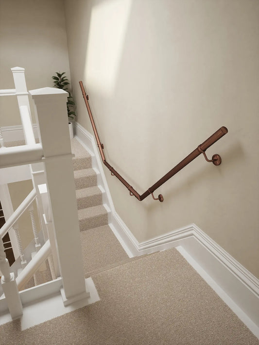 Sambourne Antique Copper T Shape Handrail