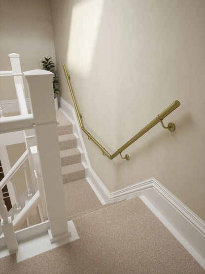 Ashorne Satin brass T shape handrail 