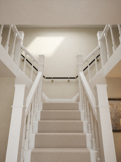 Burcot Espresso Leather T Shape Handrail