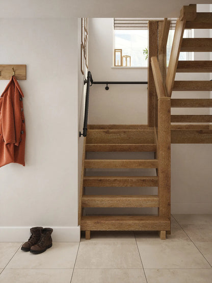 Kineton Matt Black Half Turn Handrail