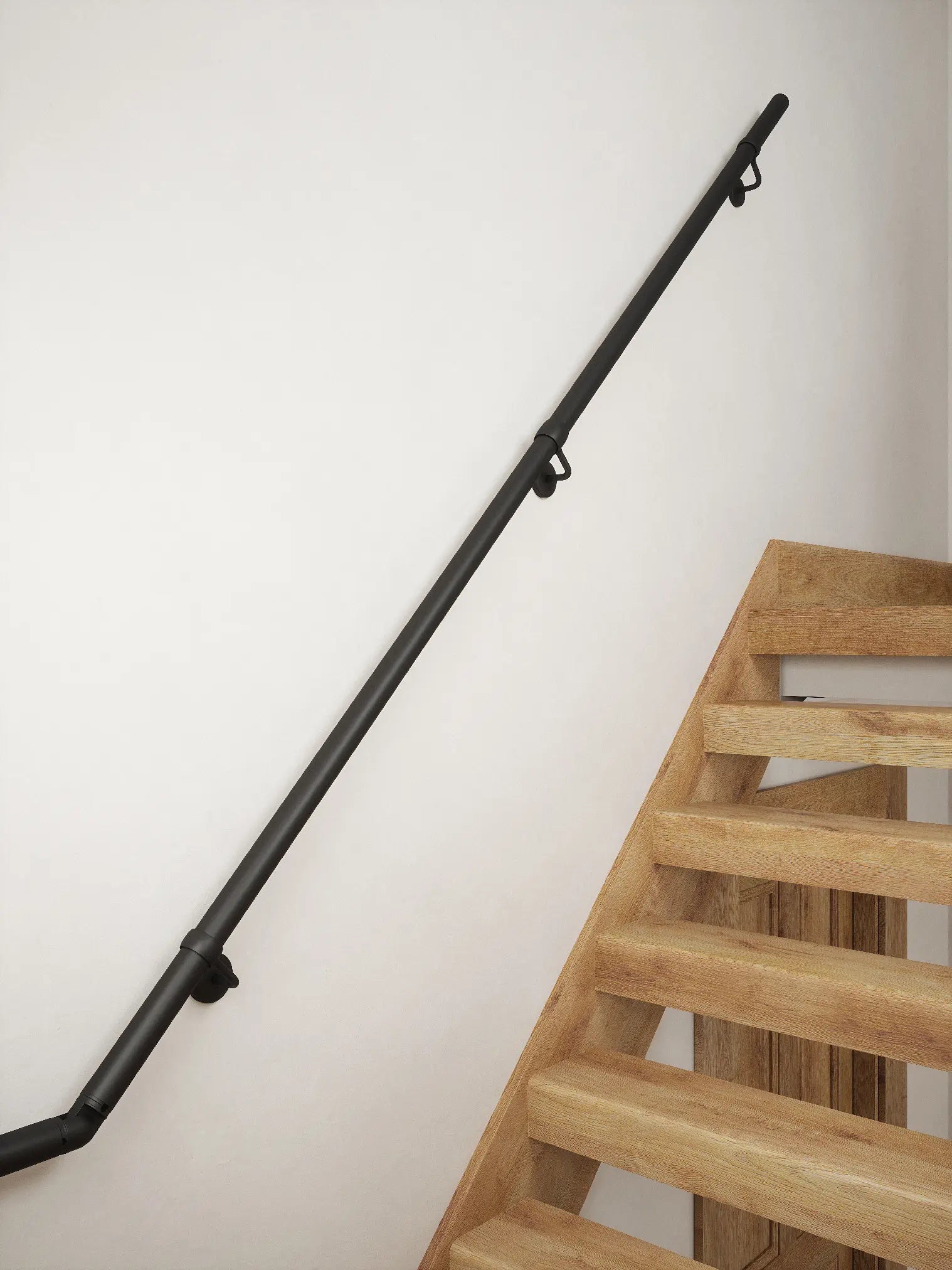 half turn handrail close up