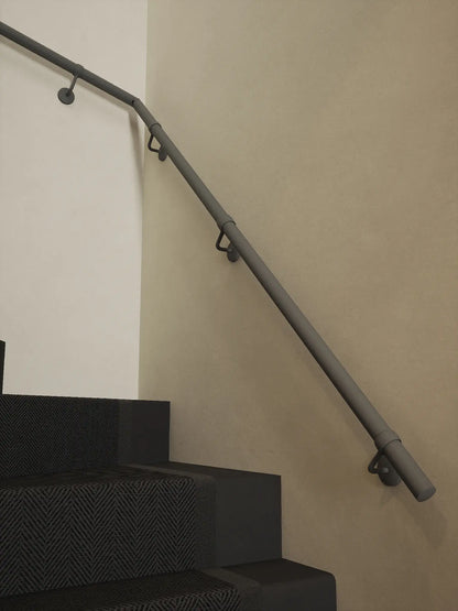 Luddington Textured Grey Double Winder Handrail
