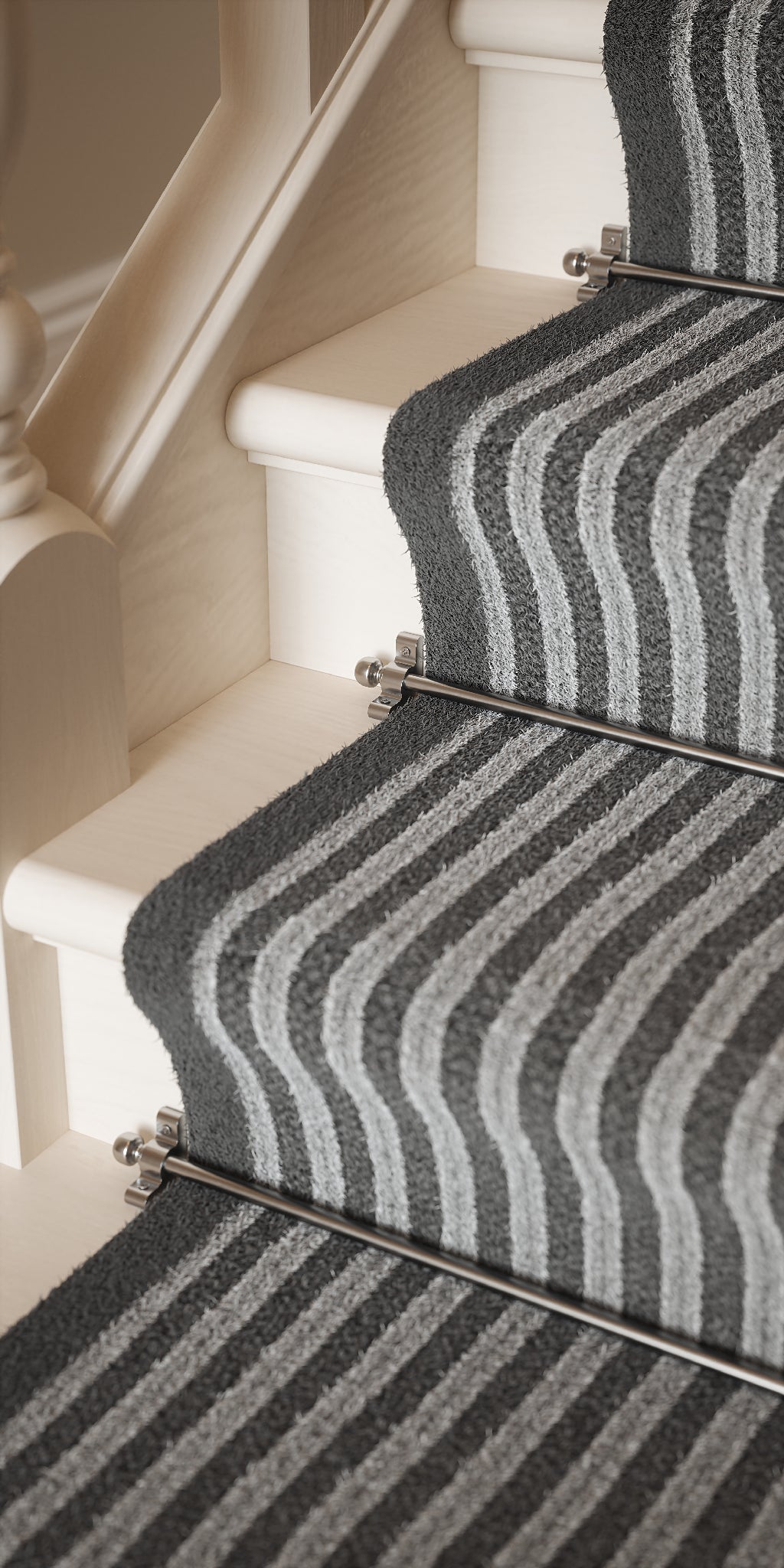 Radway Chrome Stair Rod with Ball Finials