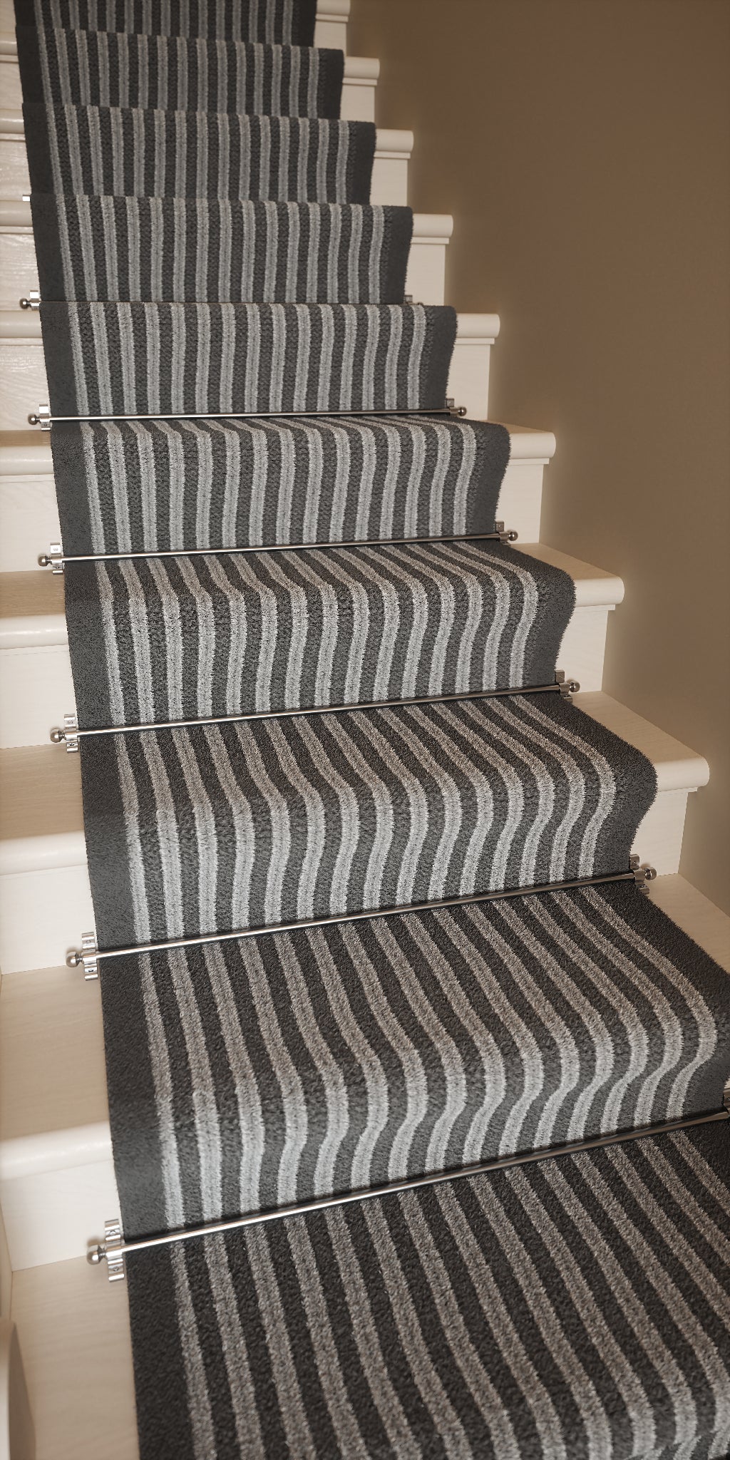 Radway Chrome Stair Rod with Ball Finials