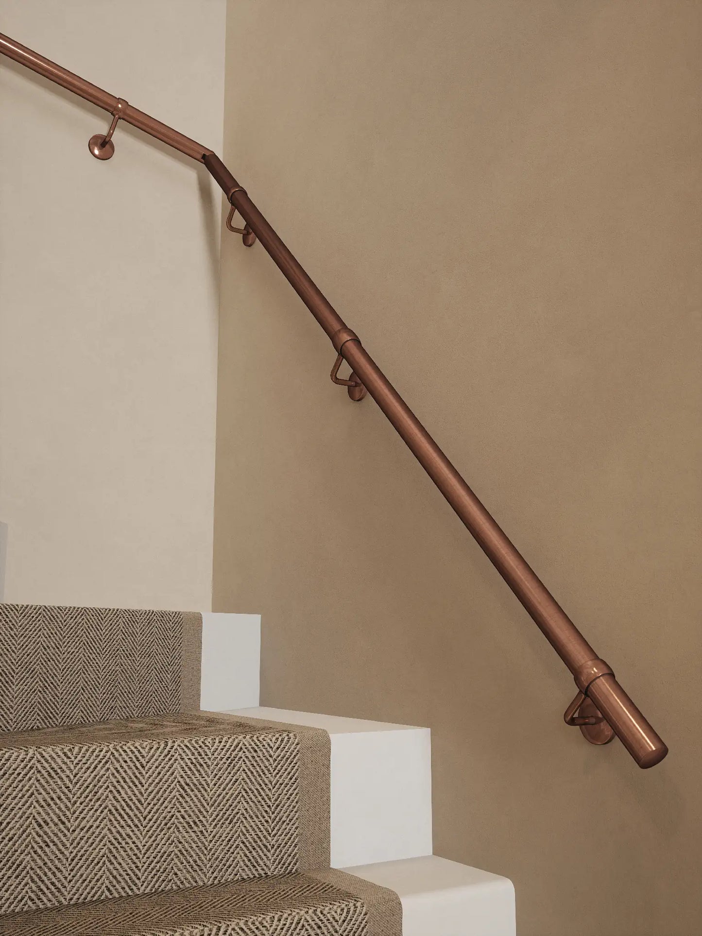 Sambourne Antique Copper Double Winder Handrail