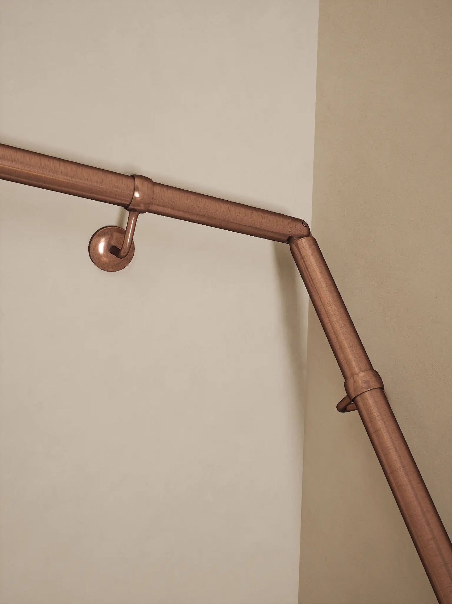 Sambourne Antique Copper Double Winder Handrail