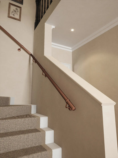 Sambourne Antique Copper Single Winder Handrail