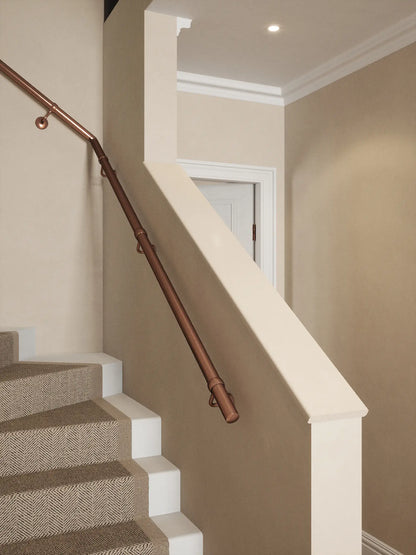 Sambourne Antique Copper Single Winder Handrail